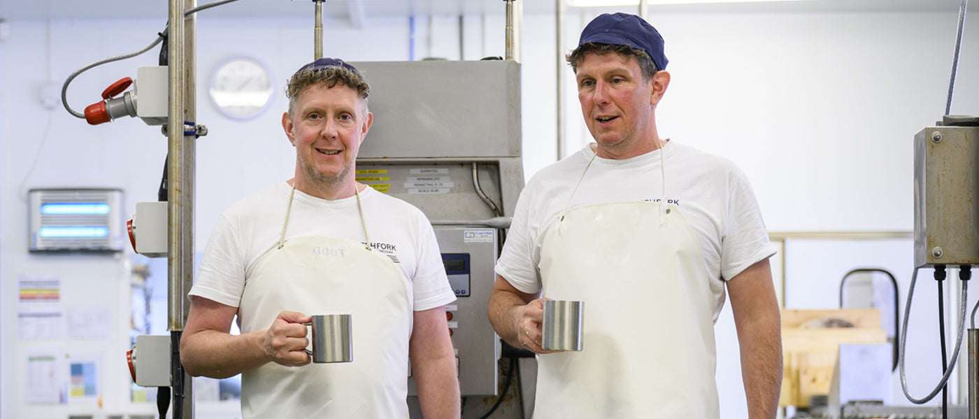 The Trethowan Brothers, makers of Gorwydd Caerphilly and Pitchfork Cheddar.