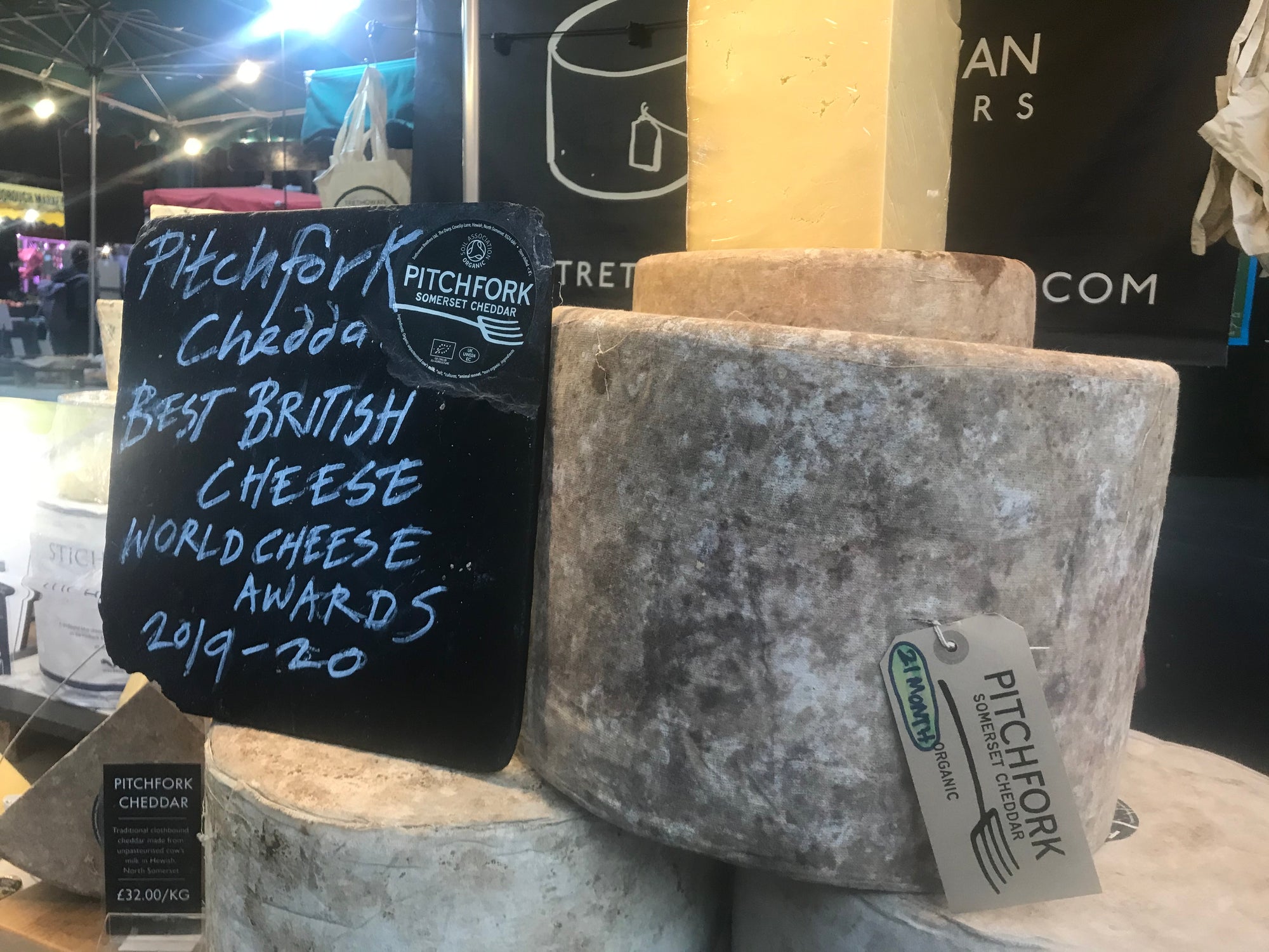 Borough Market Luxury Cheese Stall Open 7 days a week. The Trethowan Brothers.