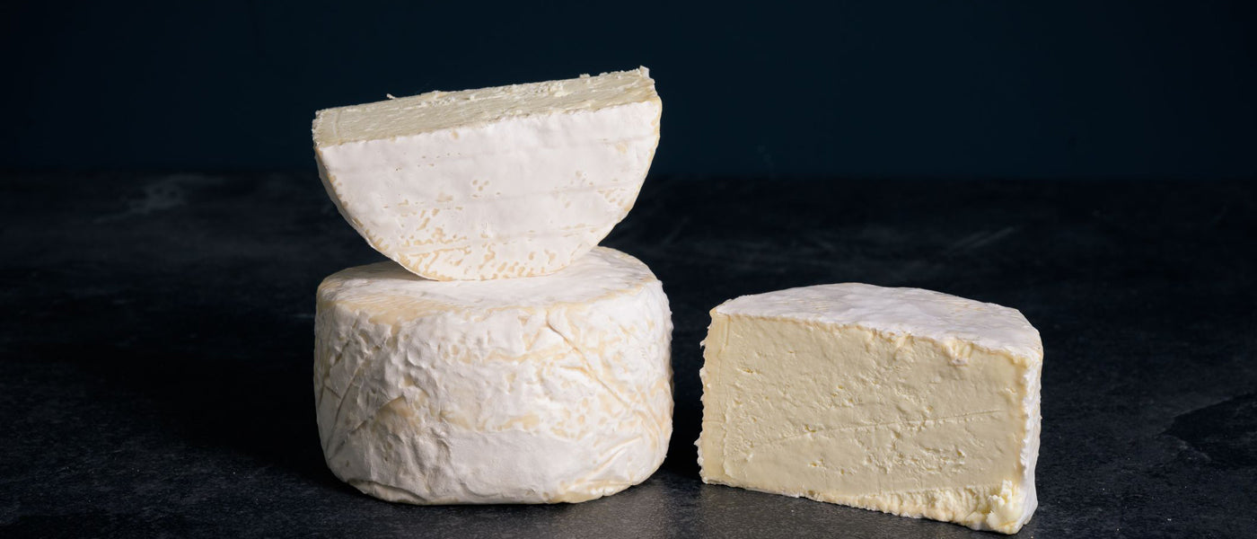 Rare and unusual cheeses. Double cream cheese Finn. The Trethowan Brothers.